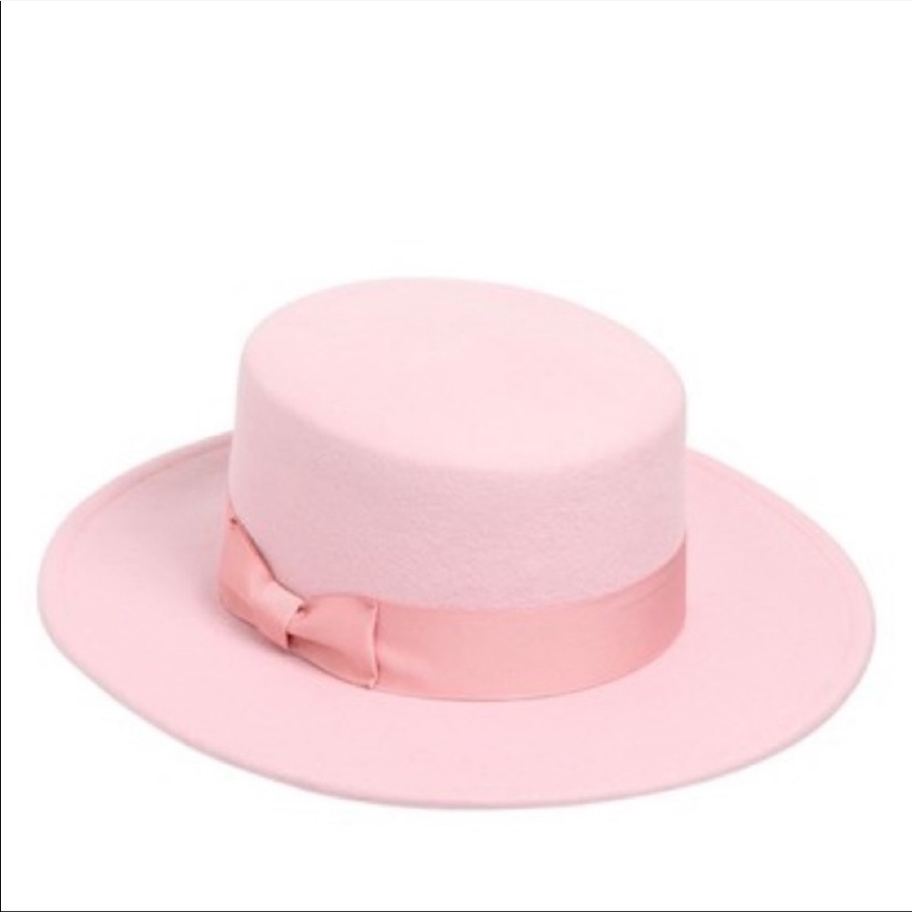 Lack of Color Stardust Pink Boater Hat